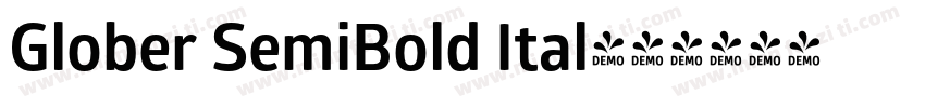 Glober SemiBold Ital字体转换